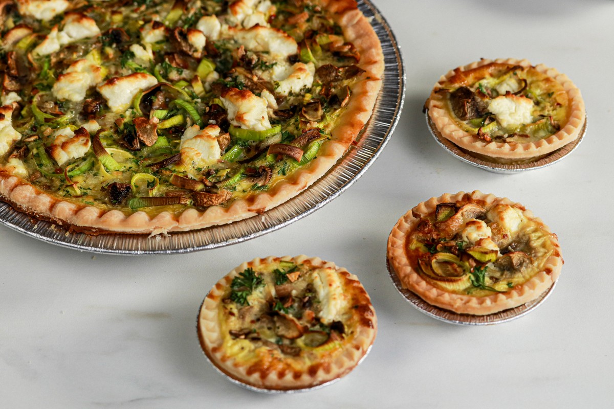 GlutenFree Mushroom and Leek Quiche